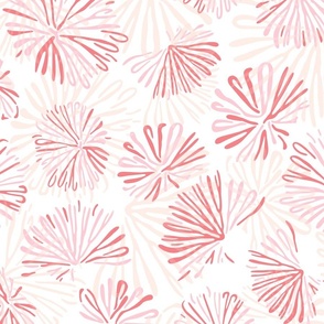 Sea Fan Coral - White, Pink & Piglet