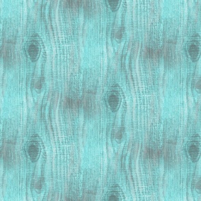 Wood Grain Shabby Chic Aqua