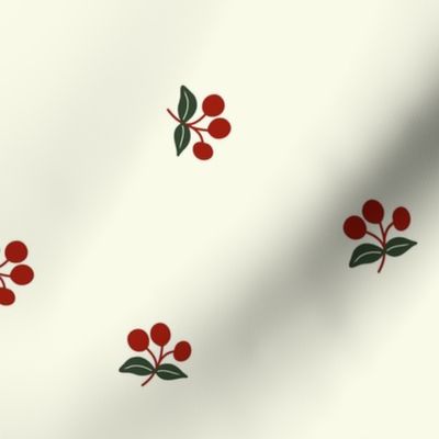 Red Christmas Berries - LARGE 11x11