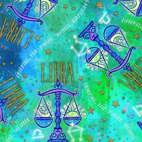 Libra repeat pattern 24in