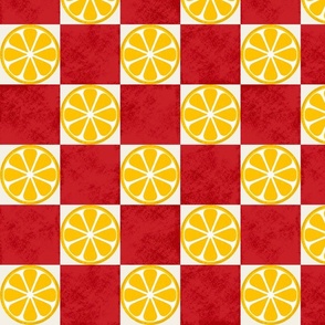 Lemon checkers red medium