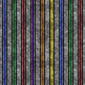 Retro Streetwear Colorful Vertical Stripes on Textured Gray Background