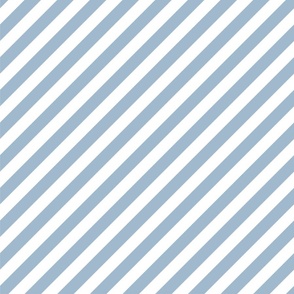 blue stripes on white matching the baby blue  grandmillennial ribbons - large scale