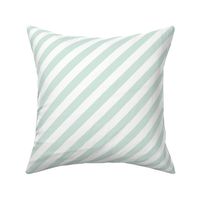 mint green stripes on white matching the mint green grandmillennial ribbons - large scale