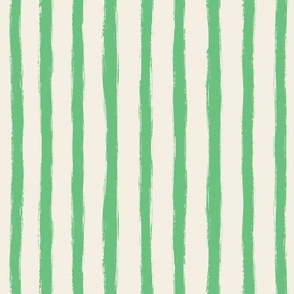 Green Lines on Cream White