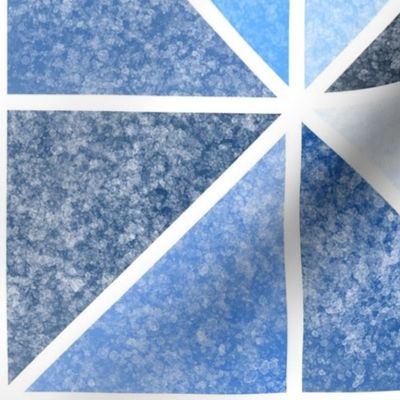 (L) Textured Blue Triangles