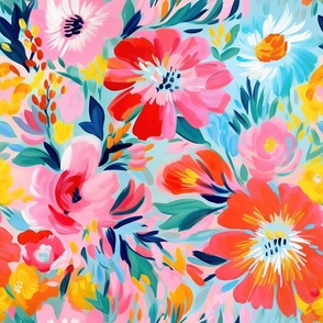 Watercolor,colorful,vibrant,flowers,floral art