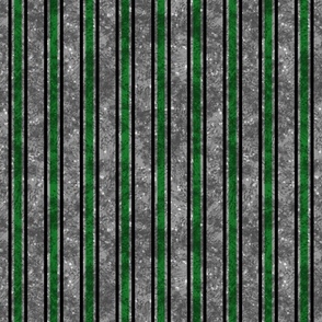 Retro Streetwear Green Vertical Stripes on Textured Gray Background