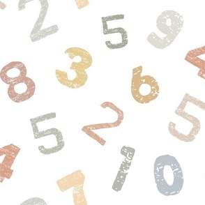   Counting Fun: A Playful Pattern of textured Numbers for Kids, colourful, large