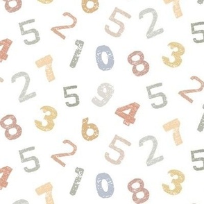  Counting Fun: A Playful Pattern of textured Numbers for Kids, colourful, small