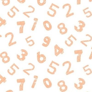  Counting Fun: A Playful Pattern of textured Numbers for Kids,Pantone of the year peach, small