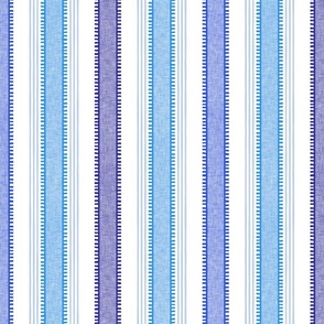 French ticking Blue (SMALL)