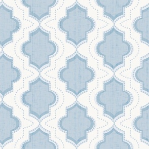 medium scale - blue and white  lattice 