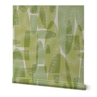 (L) Mid Century Modern Textured Home Abstract Lime Green