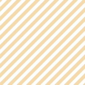 sunny yellow stripes on white matching the pink grandmillennial ribbons - large scale