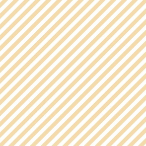 sunny yellow stripes on white matching the pink grandmillennial ribbons - medium scale