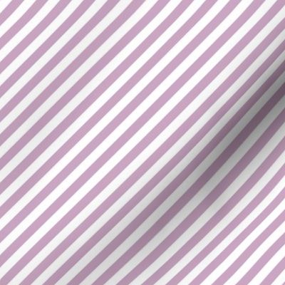 lilac / purple stripes on white matching the pink grandmillennial ribbons - small scale