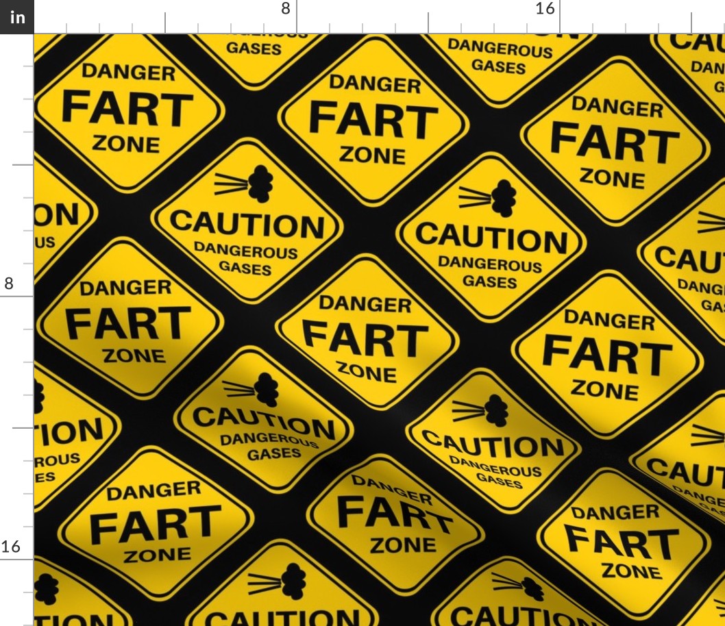 Large Scale Fart Zone Funny Caution Danger Road Signs (1)
