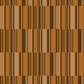 (L)Blocked Stripes, Caramel Brown, Large Scale