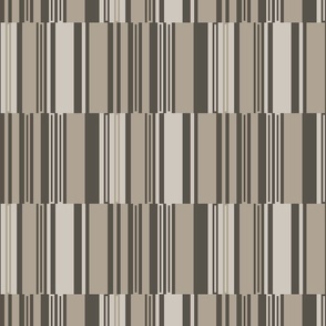 (L)Blocked Stripes, Plaza Taupe, Large Scale