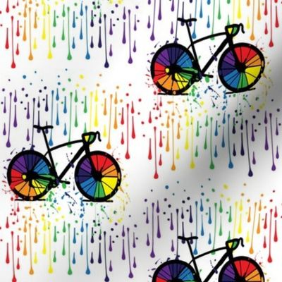 Rainbow bicycle