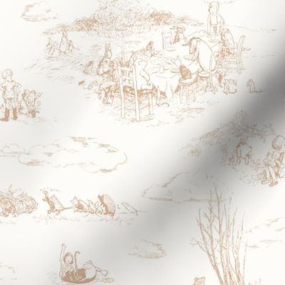 Small Winnie-the-Pooh Toile in honey