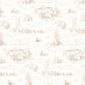 Small Winnie-the-Pooh Toile in honey