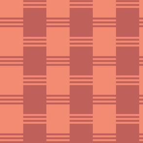 Broken Stripe 2 in Light and Dark Peach