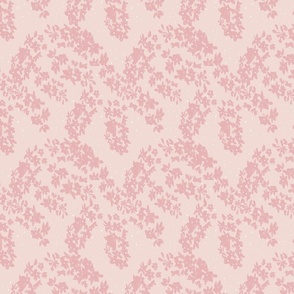  Tangled flowers in pink | Medium Version | abstract floral print