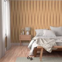 Sculptural abstract waves with visual depth, inspired by structures of wood, stone, leaves or clay, sunny rattan beige