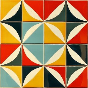 6 inch squared modern tiles