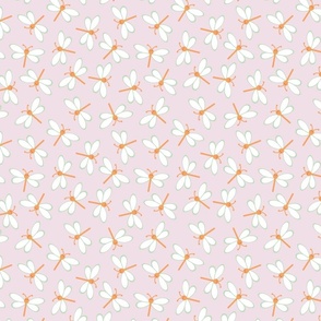 (S) Sweet Butterflies - Pink and Orange Winged Insects Kids Nursery Wallpaper Baby Girls Baby Apparel Sweet Animals Whimsical