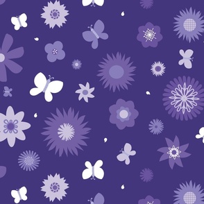 May Flowers (Purple Blossoms)