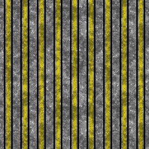 Retro Streetwear Yellow Vertical Stripes on Textured Gray Background