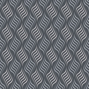 Textured and Tonal Wallpaper Geometric Stripes Gray Rope