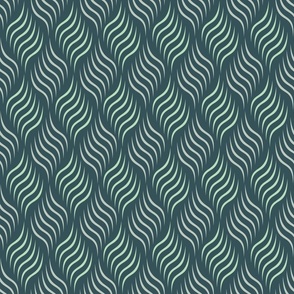 Textured and Tonal Wallpaper Geometric Stripes Green Rope