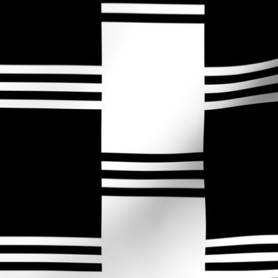 Broken Stripe 2 in Black and White