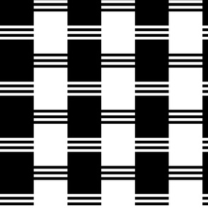 Broken Stripe 2 in Black and White