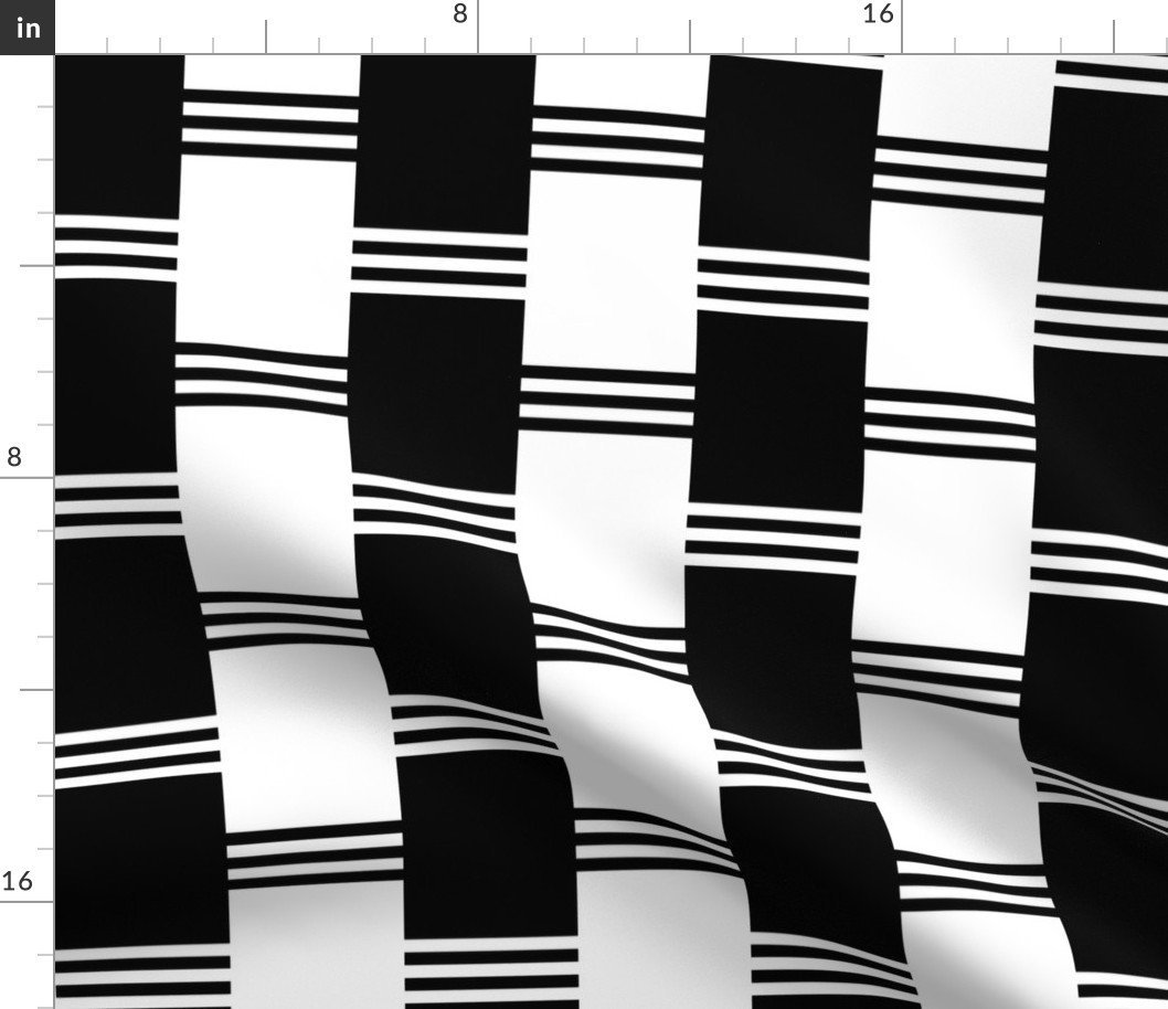 Broken Stripe 2 in Black and White