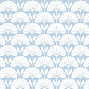 Light blue and White Daisies 2 - SMALL