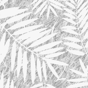 Palm Leaves lite cream w_ grey texture
