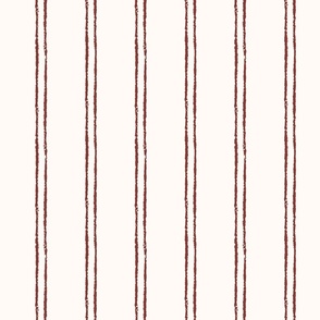 Red and White Double Thin Stripe