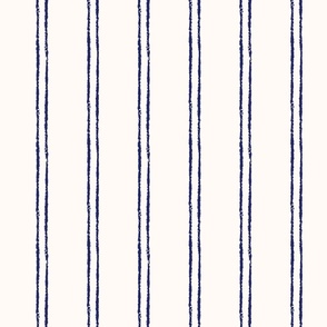 Blue and White Double Thin Stripe