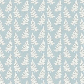 blue with white fern S-01