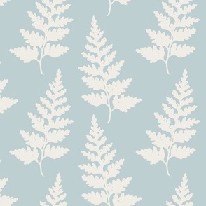 blue with white fern L-01