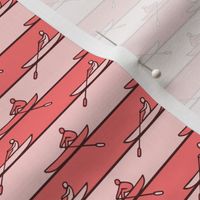 Rowers Stripe coral and blush