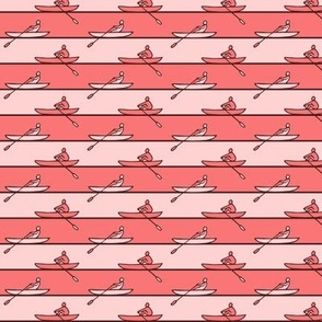 Rowers Stripe coral and blush