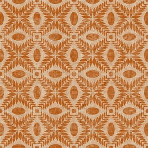 Textured Rustic Orange Foliage