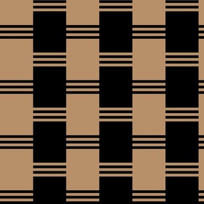 Broken Stripe 2 Beige and Black