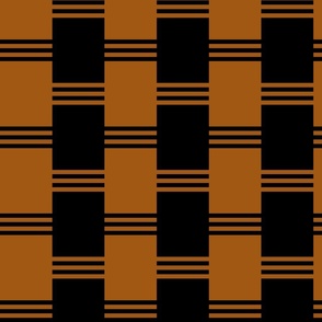 Broken Stripe 2 Brown and Black